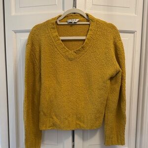 Sea Women's V-Neck Sweater in Mustard